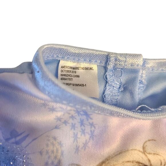 18" Doll Frozen Nightgown Elsa In A Flurry Sequined Ruffled Sleeves - Picture 7 of 13